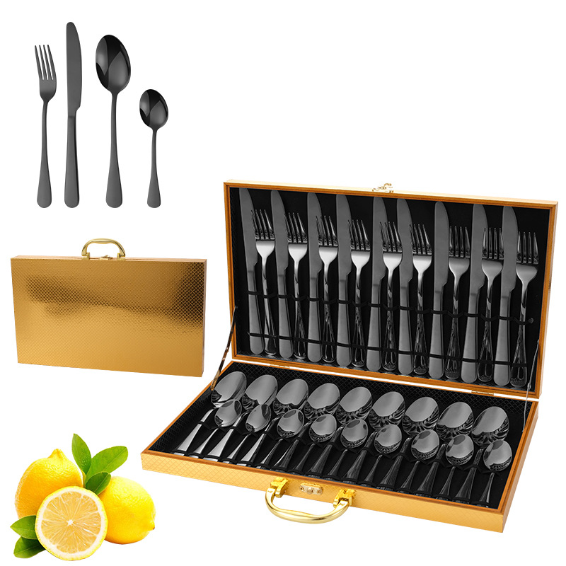 Elegant vintage stainless steel cutlery set with dessert spoon, fork, and knife

