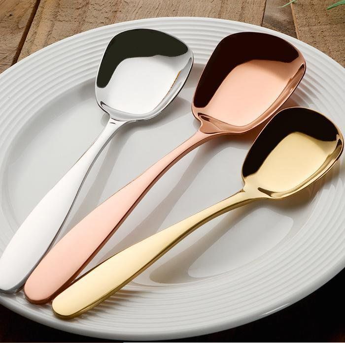  Gold stainless steel cutlery set for wedding and catering decoration

