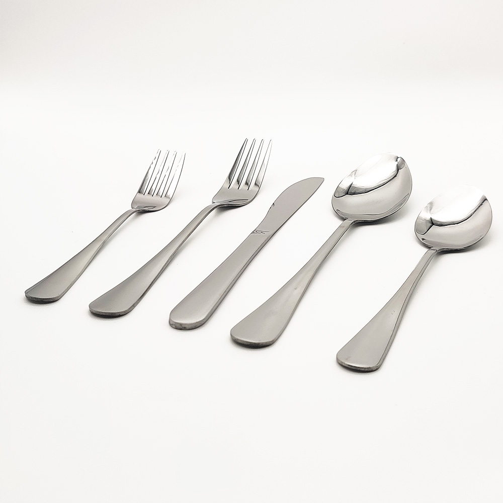 Free combination stainless steel cutlery set with spoon, fork, and knife options

