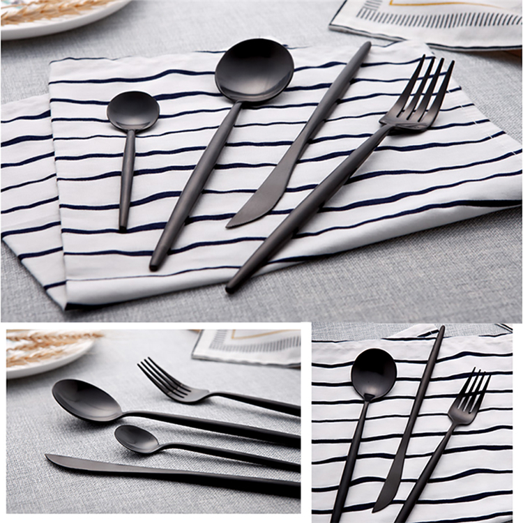 Korean style 304 stainless steel soup spoon and tableware set for restaurant and home use
