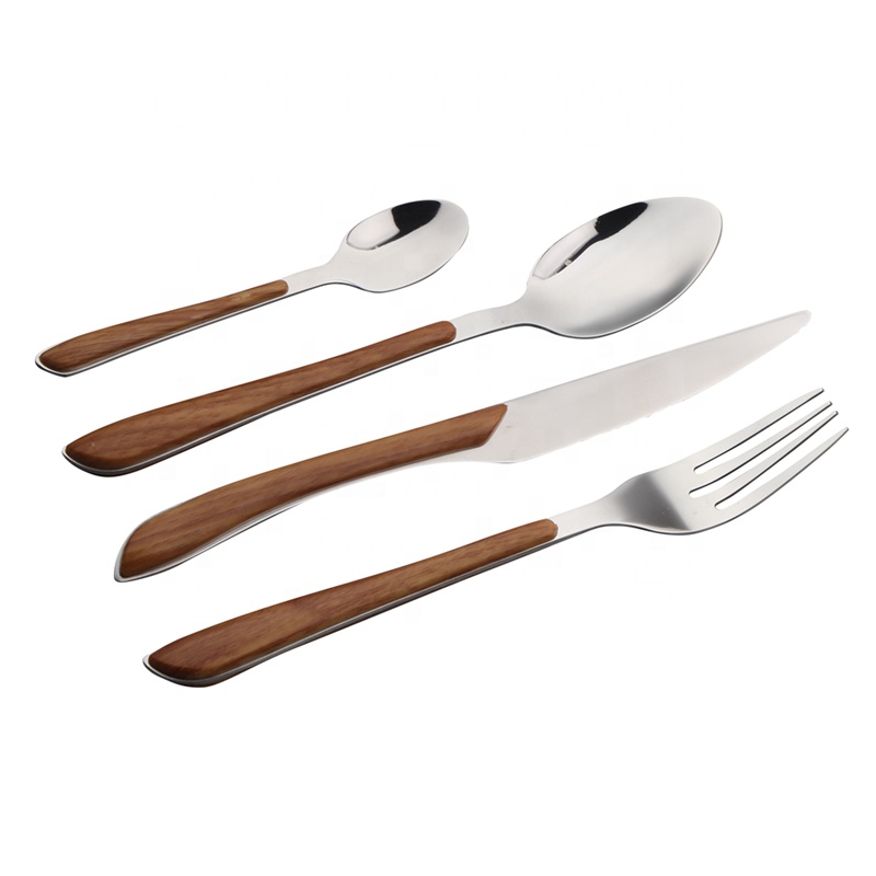 Unique stainless steel cutlery set with modern design