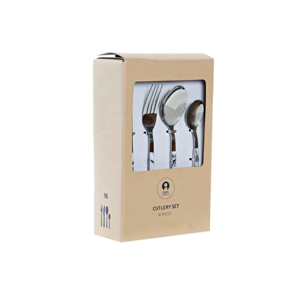 Unique stainless steel cutlery set with modern design