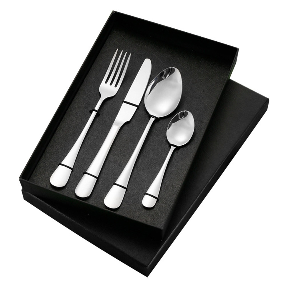 Luxury 18/10 stainless steel cutlery set with polished finish for fine dining use

