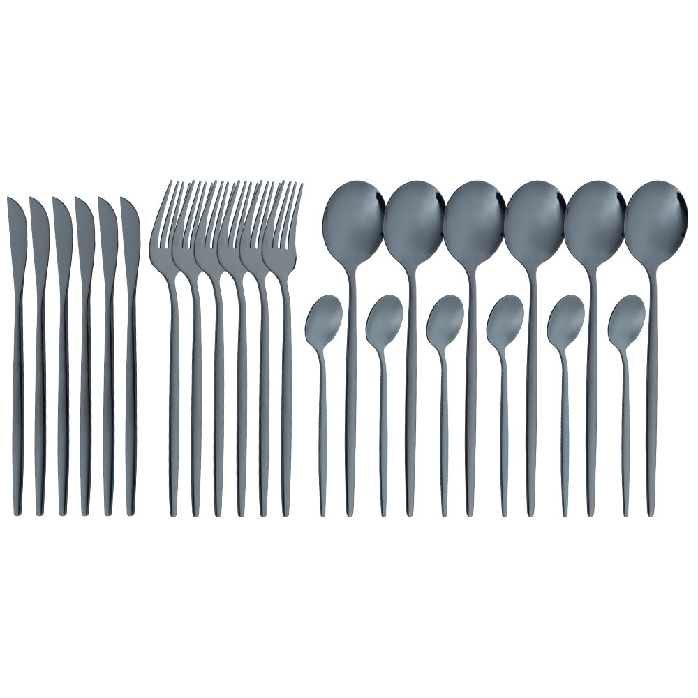 Premium metal kitchen utensil set including ladle, spatula, serving tools in modern design

