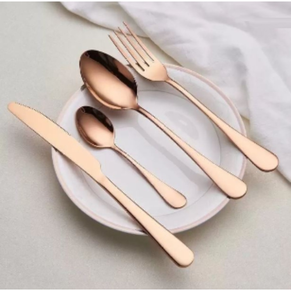 Premium metal kitchen utensil set including ladle, spatula, serving tools in modern design

