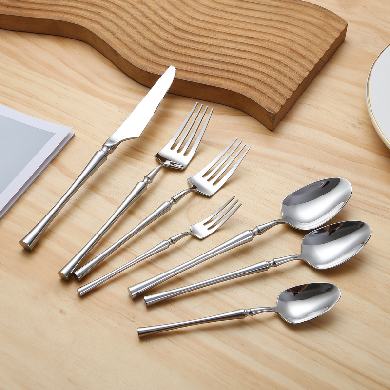Stainless steel silver table knife for dining, restaurant, or catering use

