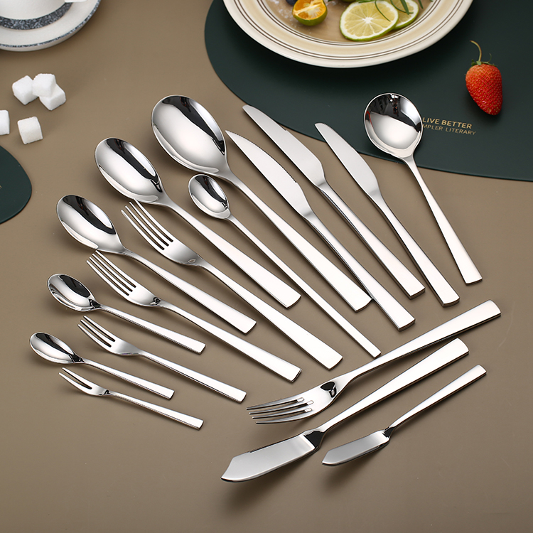 Stainless steel silver table knife for dining, restaurant, or catering use

