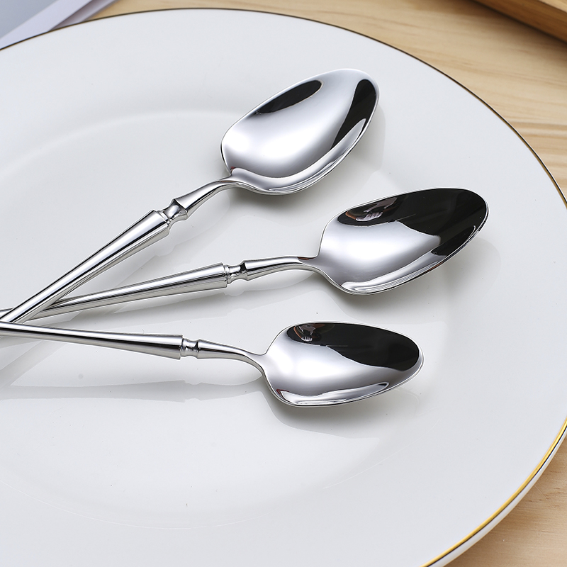 Stainless steel silver table knife for dining, restaurant, or catering use

