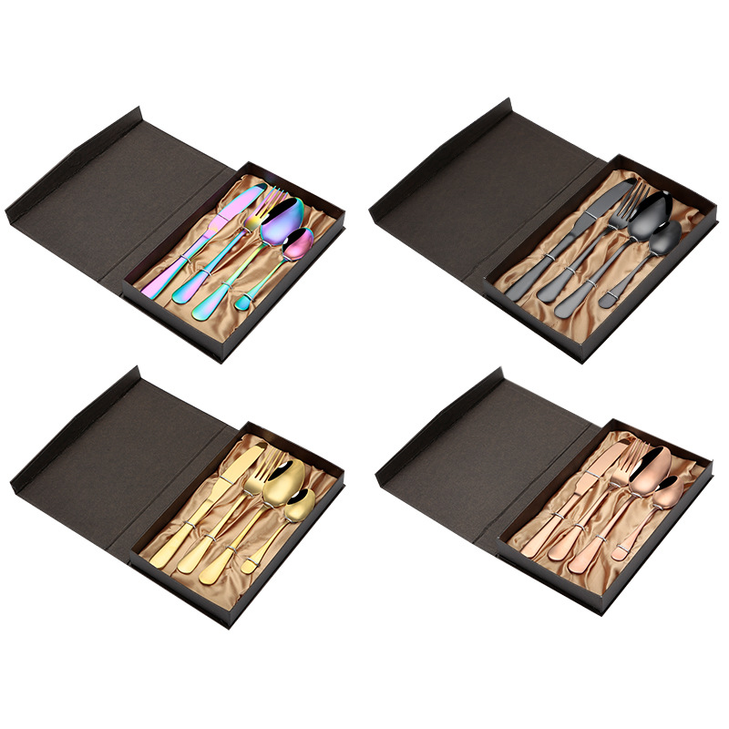 Custom bulk luxury wedding cutlery set with elegant finish for banquet and catering use

