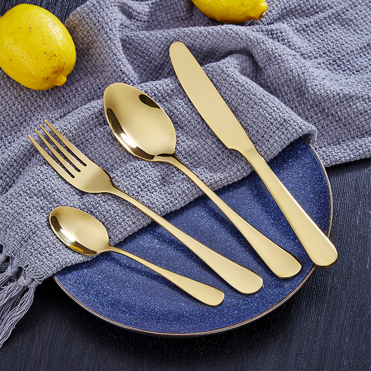 Modern stainless steel cutlery set for home kitchen, restaurant, and party dining use

