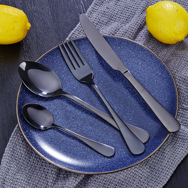 Modern stainless steel cutlery set for home kitchen, restaurant, and party dining use

