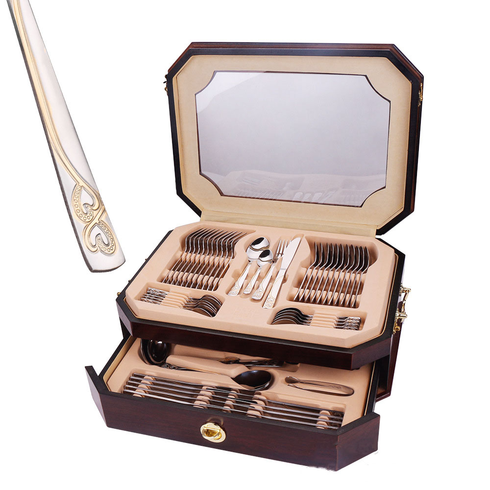 Eco-friendly party restaurant tableware set with gift box packaging

