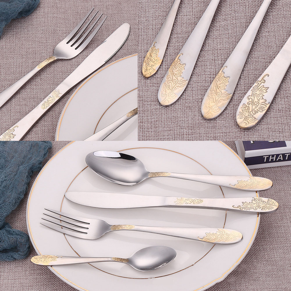Eco-friendly party restaurant tableware set with gift box packaging

