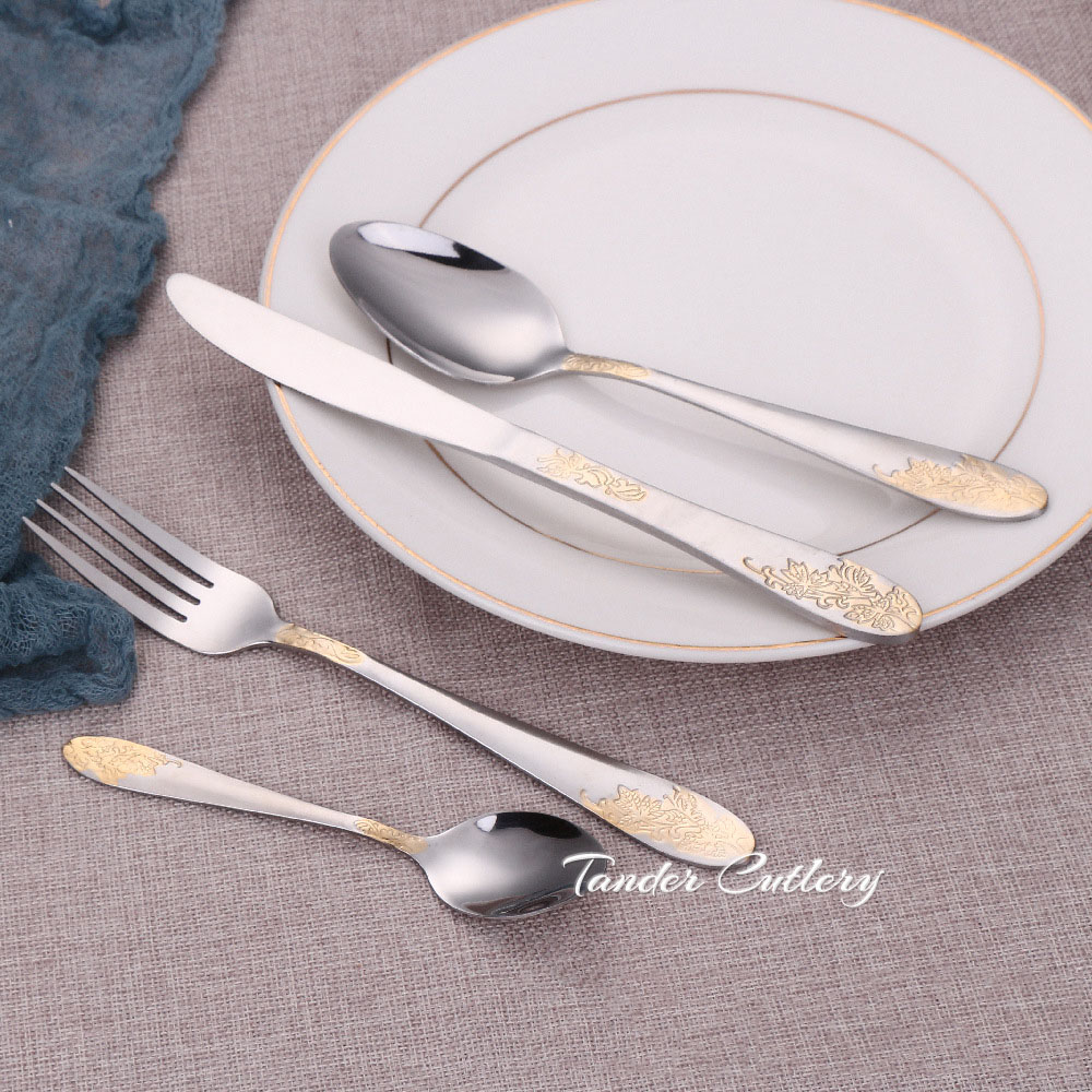 Eco-friendly party restaurant tableware set with gift box packaging

