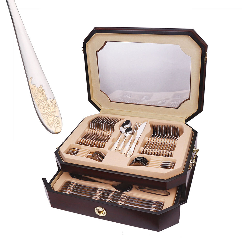 Eco-friendly party restaurant tableware set with gift box packaging

