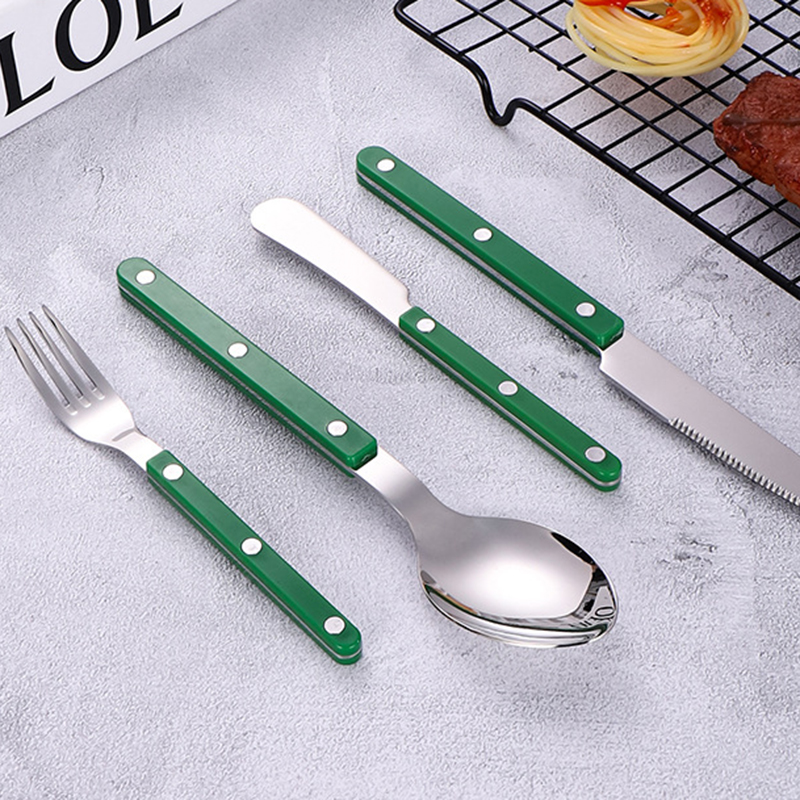 Luxury stainless steel flatware set for kitchen and upscale dining