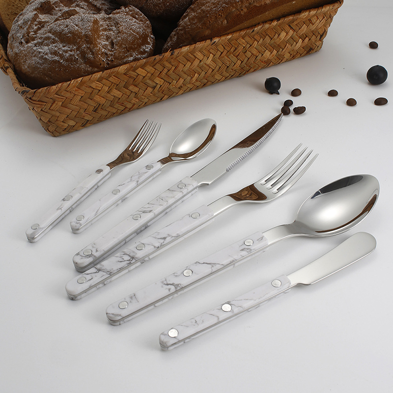 Stainless steel cutlery set fork spoon knife for wedding and party use