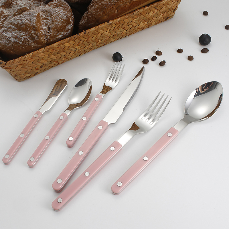 Stainless steel cutlery set fork spoon knife for wedding and party use