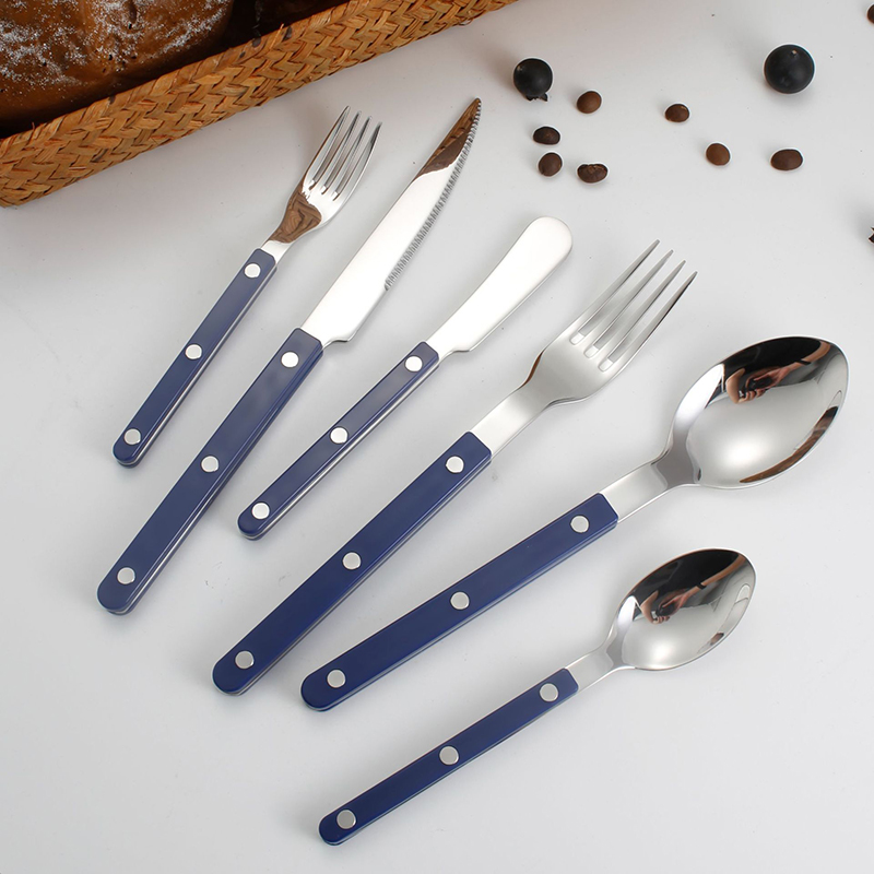 Stainless steel cutlery set fork spoon knife for wedding and party use