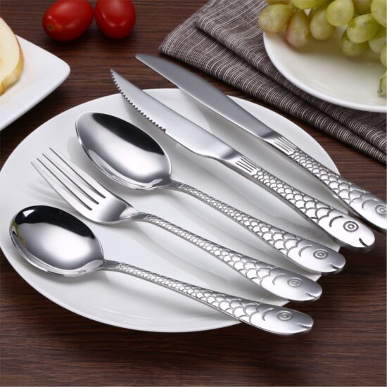 201 stainless steel cutlery set spoon and fork for wholesale