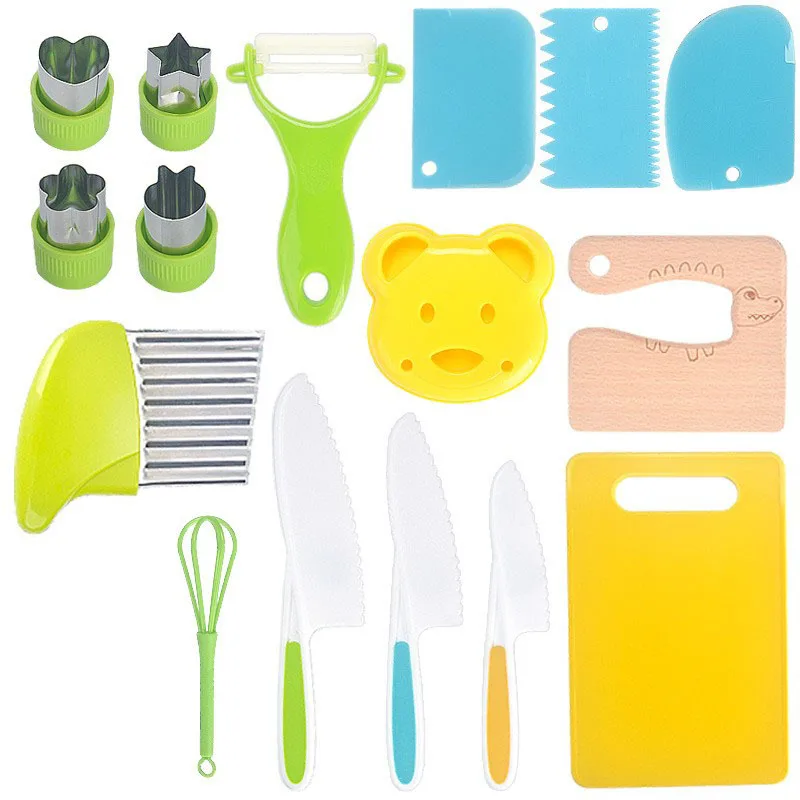Kids’ Safe Fruit Knife Set with Colorful Handles