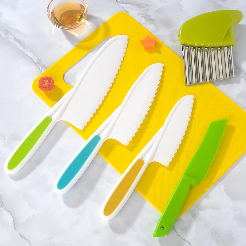 Kids’ Safe Fruit Knife Set with Colorful Handles