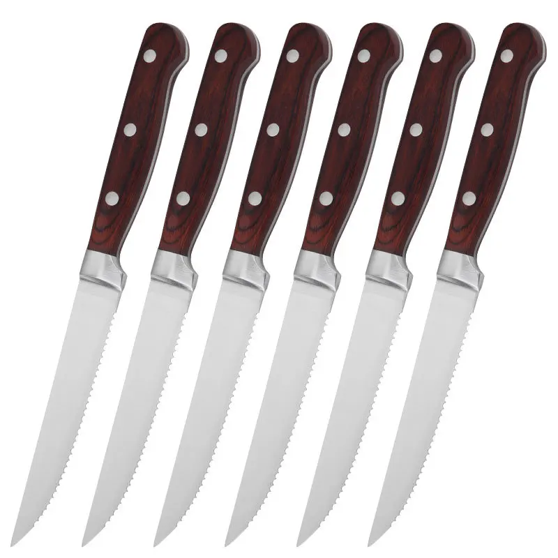 4-Inch Stainless Steel Steak Knife with Serrated Edge

