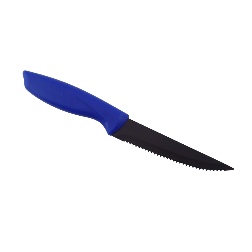 4-Inch Stainless Steel Steak Knife with Serrated Edge

