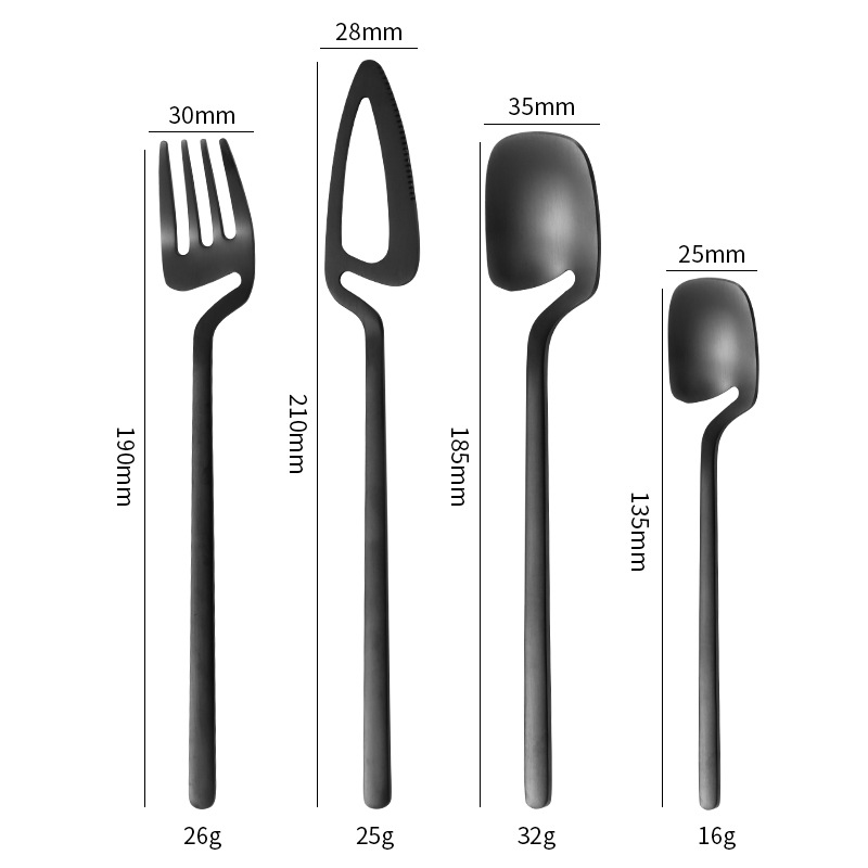 Reusable 304 stainless steel cutlery set with portable storage box


