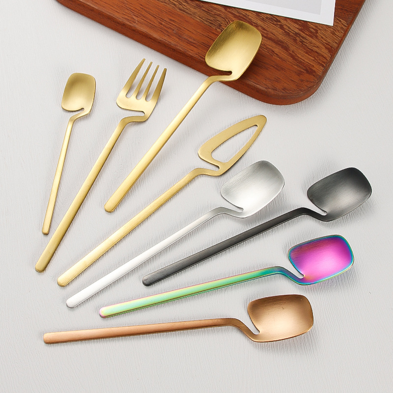 Reusable 304 stainless steel cutlery set with portable storage box

