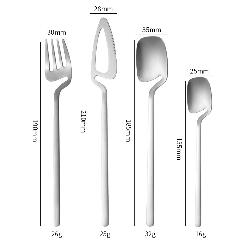 Reusable 304 stainless steel cutlery set with portable storage box

