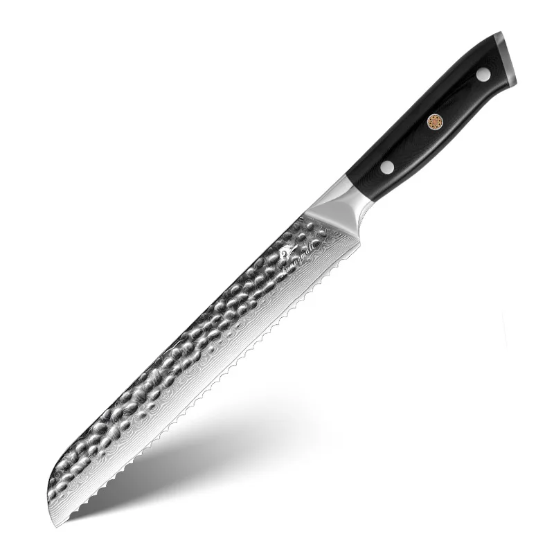 Custom Hand-Forged Damascus Steel Chef Knife with Ergonomic Handle