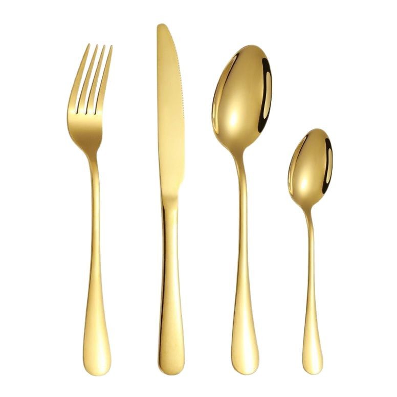 304 stainless steel metal cutlery set for hotel and commercial restaurant use