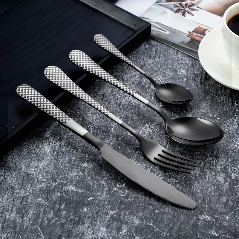 Custom Black Cutlery Storage Box with Logo

