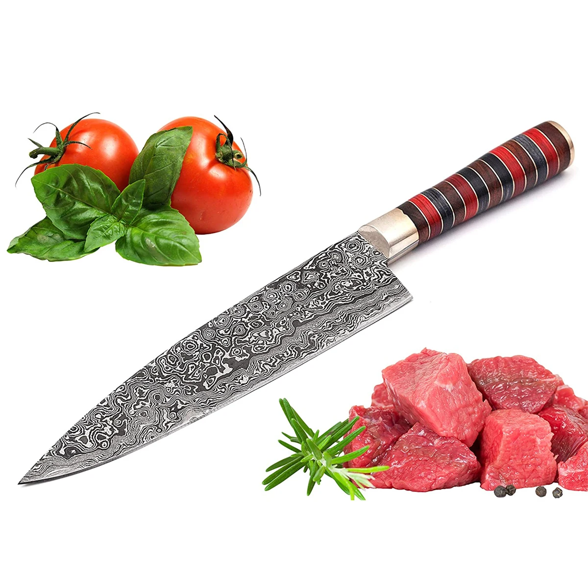 Stainless Steel Chef Kitchen Knife with Sharp Blade