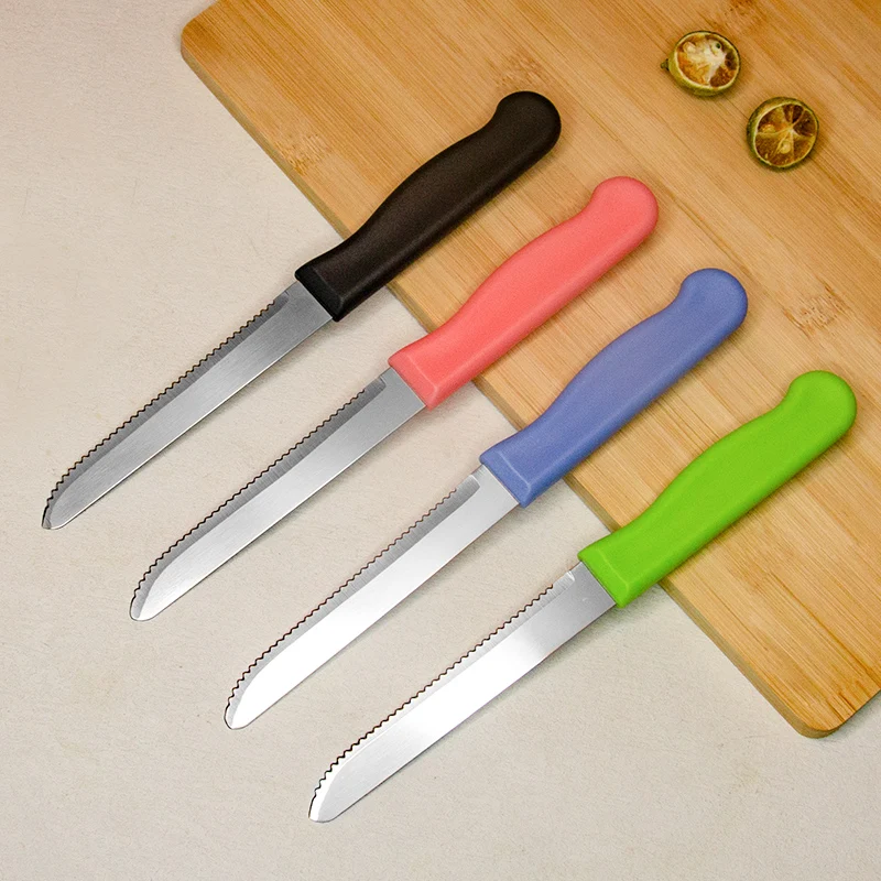 Sharp Stainless Steel Steak Knife with Ergonomic Handle