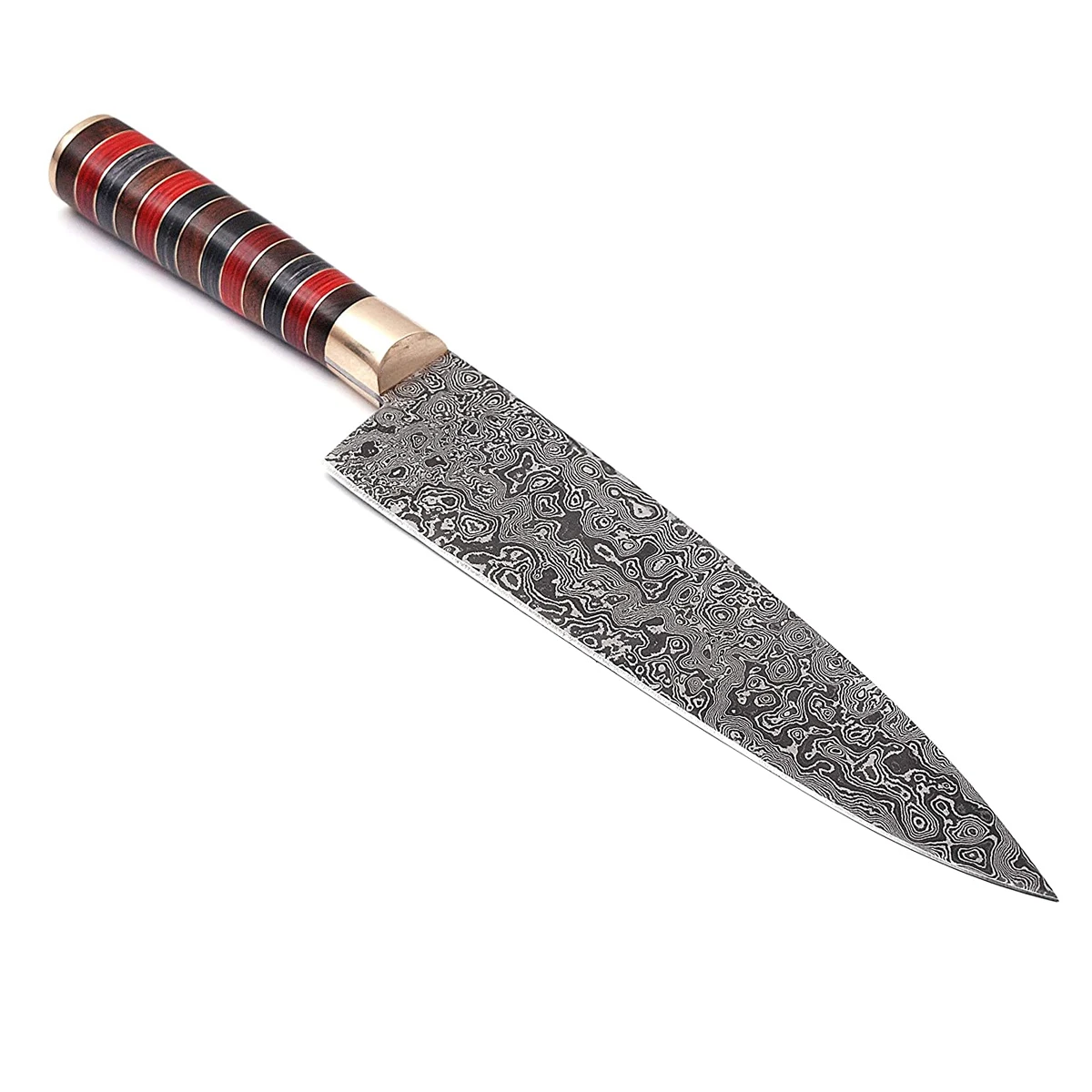Professional Titanium Coated Kitchen Knife with Ergonomic Handle

