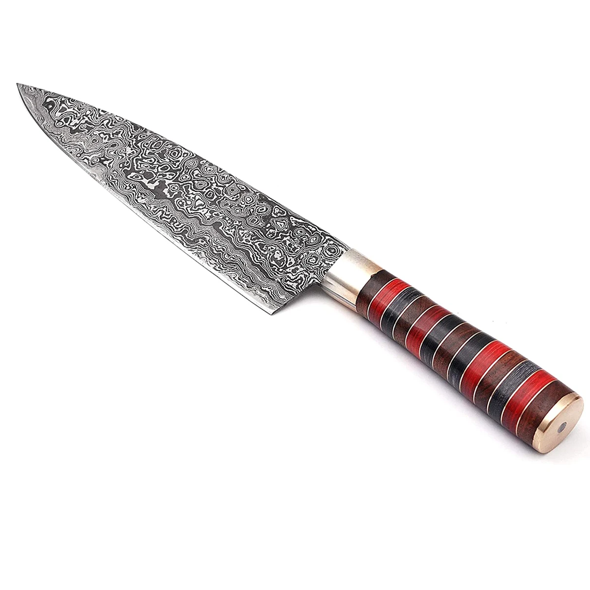 Professional Titanium Coated Kitchen Knife with Ergonomic Handle

