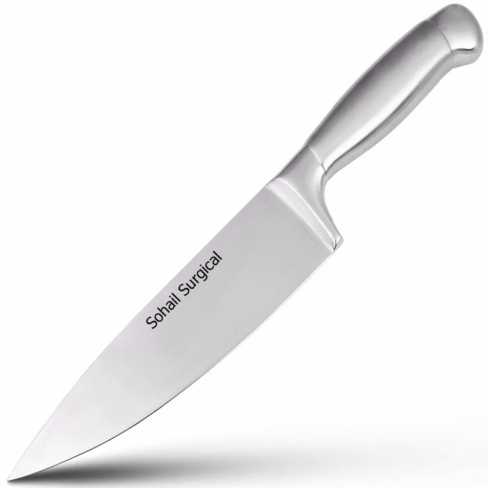 Professional Titanium Coated Kitchen Knife with Ergonomic Handle

