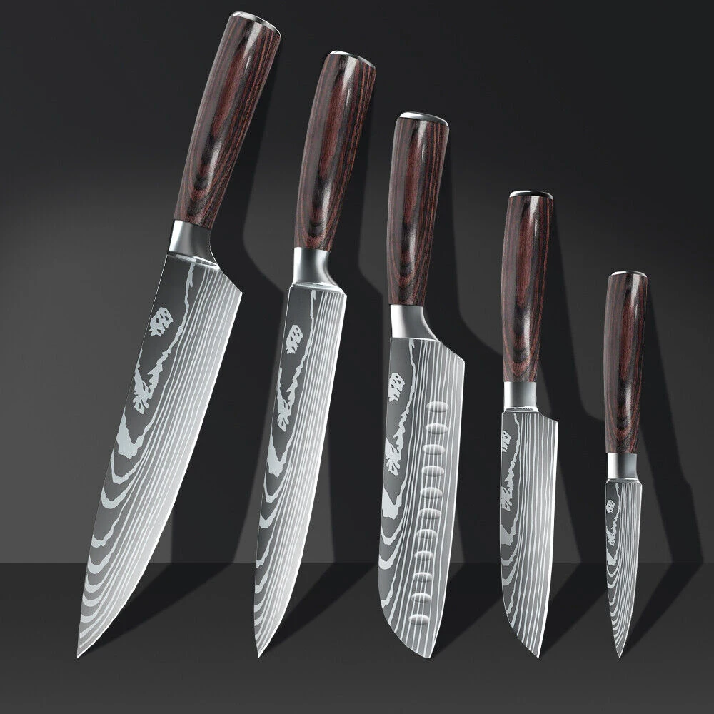  Professional Chef Kitchen Knife Set with Sharp Blades