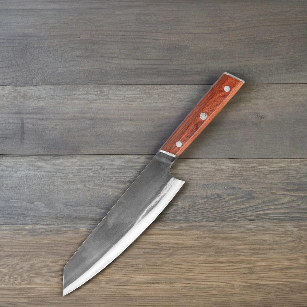 Sustainable Butcher Knife with Eco Wooden Handle and Accessories