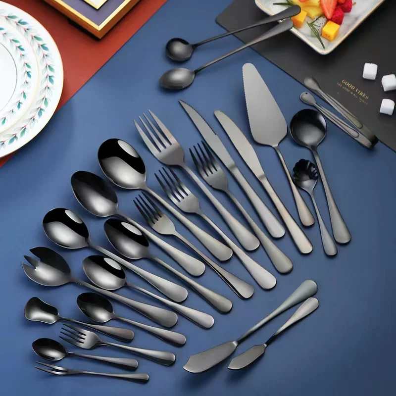 Black Silverware Set – Corporate Business Gift Cutlery