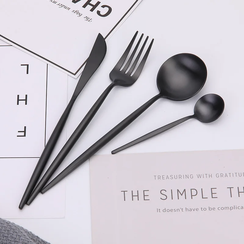 Party Stainless Steel Spoon Fork Knife Cutlery Set