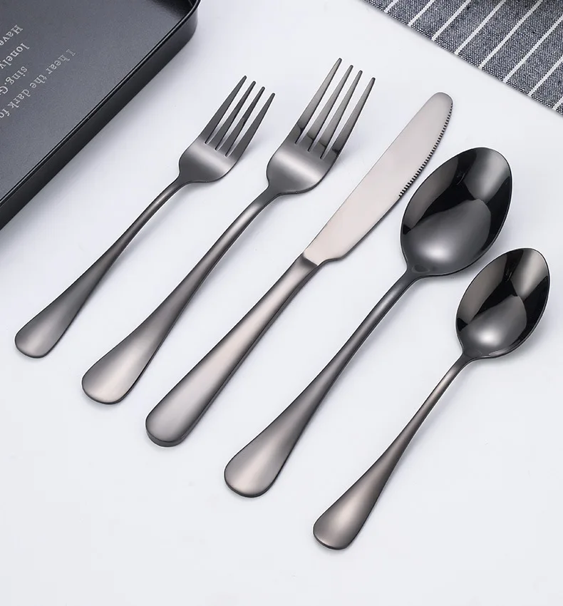 Party Stainless Steel Spoon Fork Knife Cutlery Set