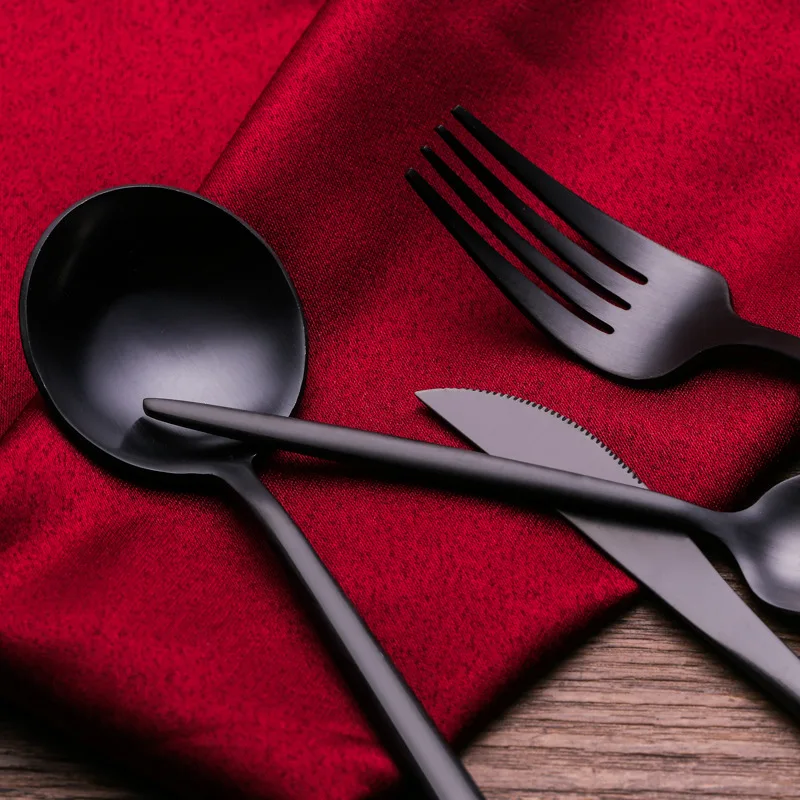 Party Stainless Steel Spoon Fork Knife Cutlery Set