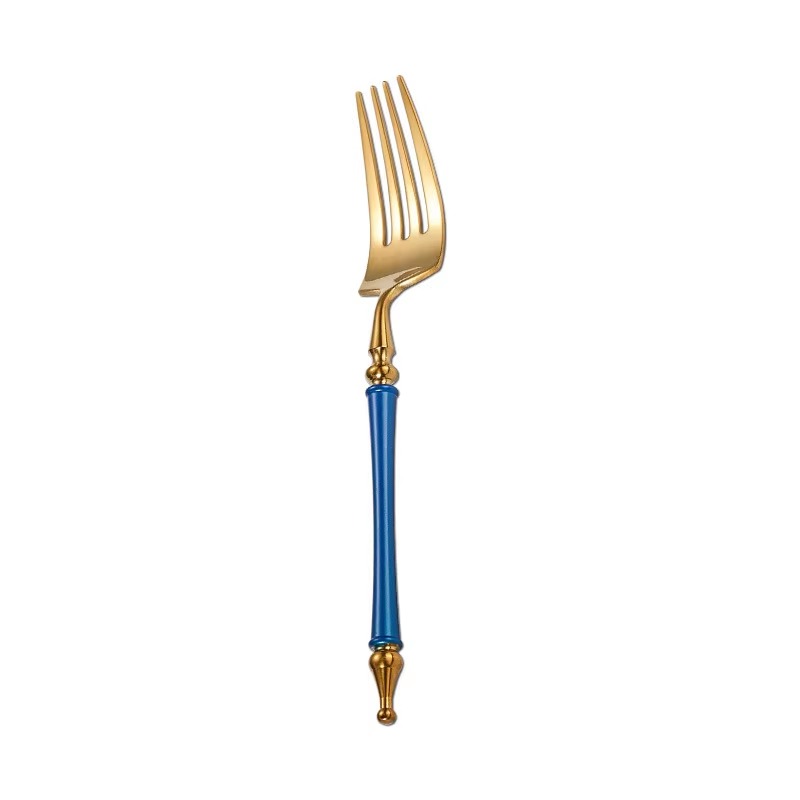 Stainless steel silverware set for hotel and restaurant table settings

