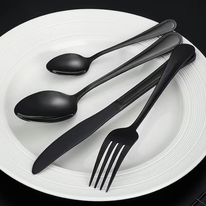 Premium food-grade stainless steel silverware set for professional dining use

