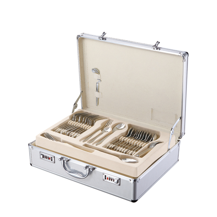 Premium food-grade stainless steel silverware set for professional dining use

