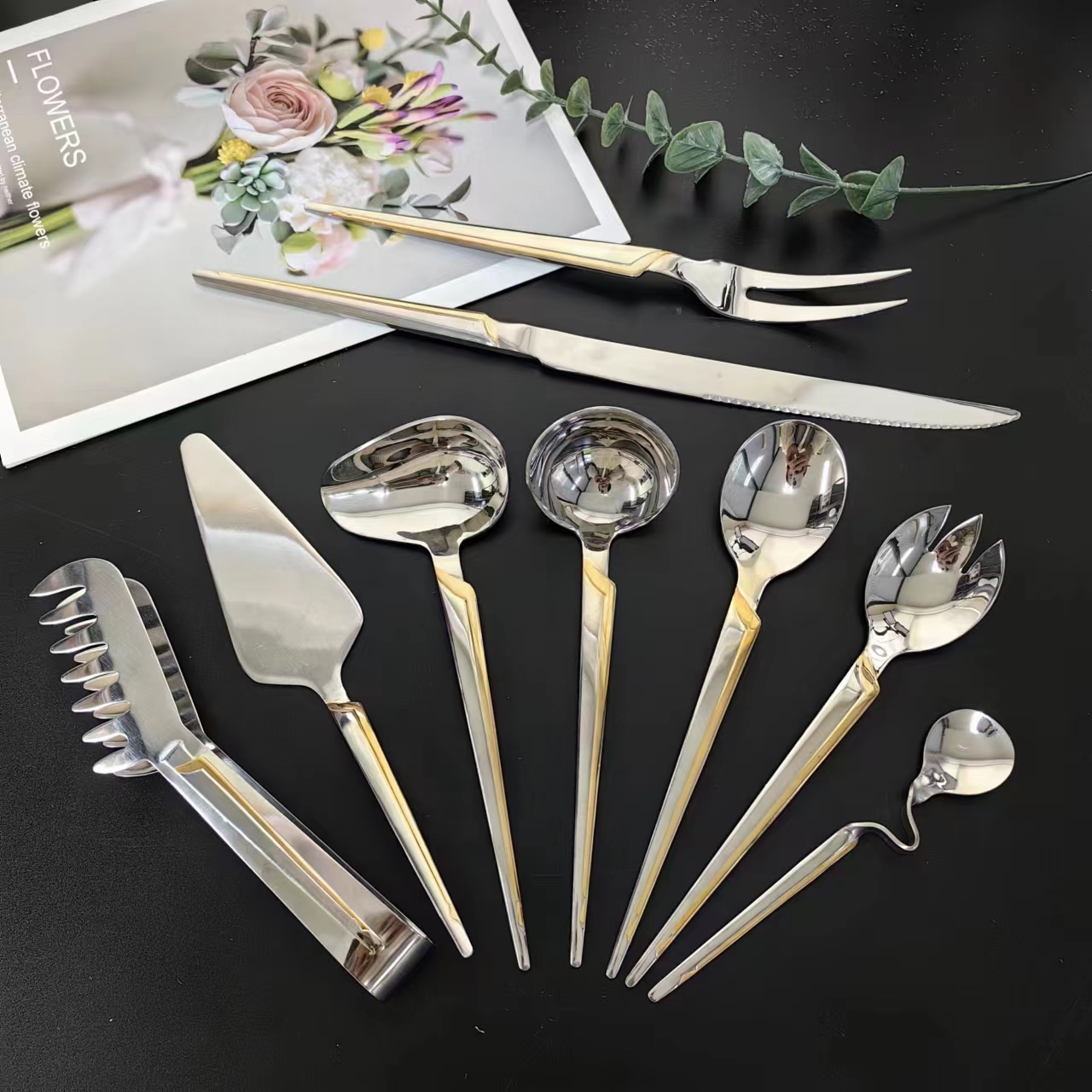 Premium food-grade stainless steel silverware set for professional dining use

