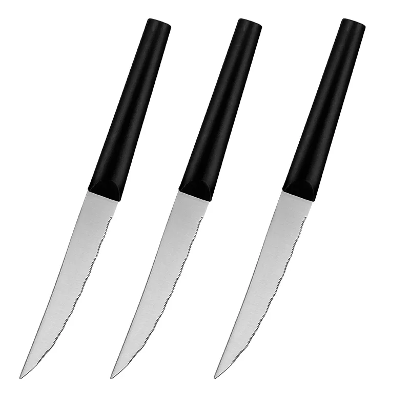 Black Handle Stainless Steel Steak Knife
